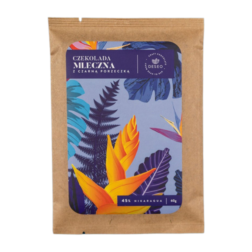 Milchschokolade mit schwarzer Johannisbeere