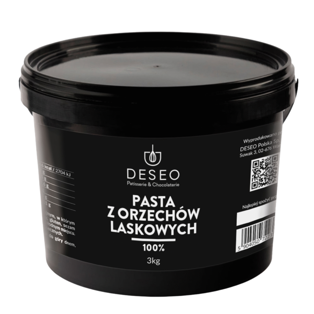 Pasta z orzechów laskowych 3kg DESEO