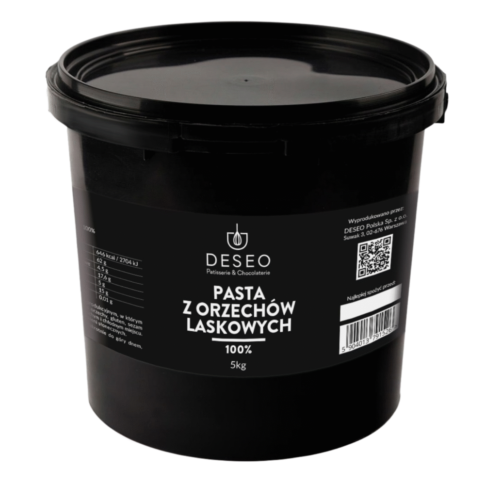 Pasta z orzechów laskowych 5kg DESEO