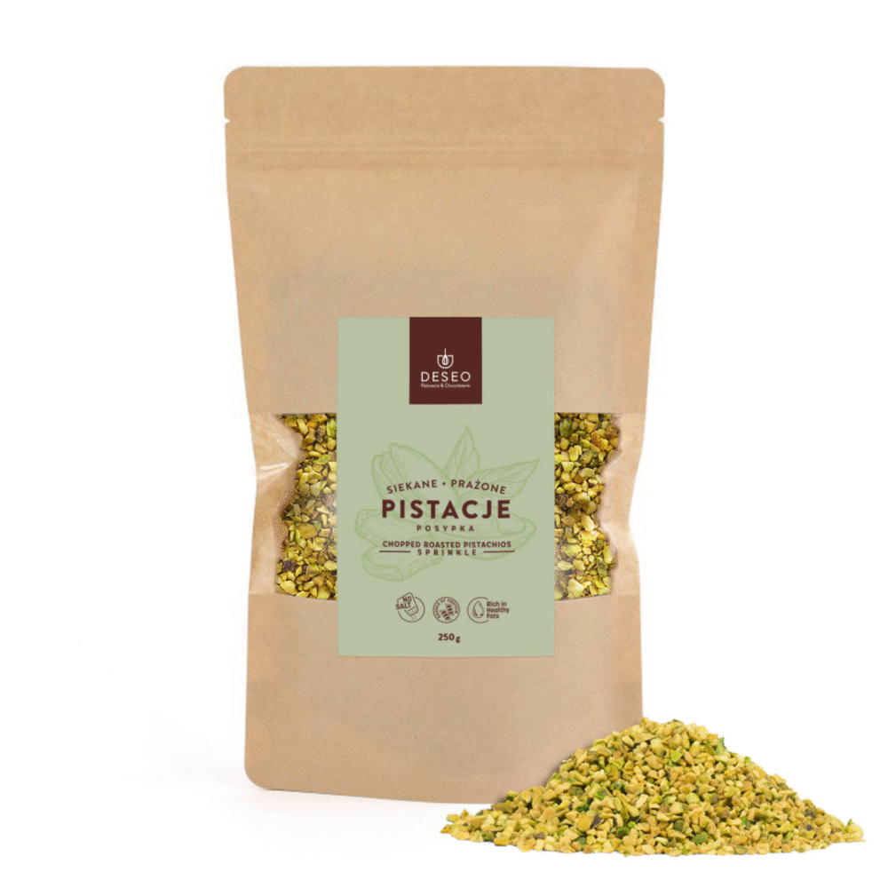 Siekane prażone pistacje - posypka 250g