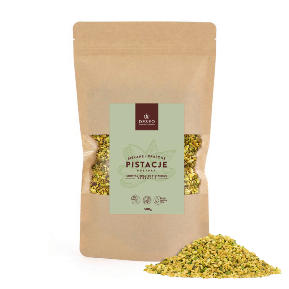 Siekane prażone pistacje - posypka 500g