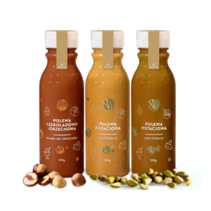 Zestaw 3 polew orzechowych