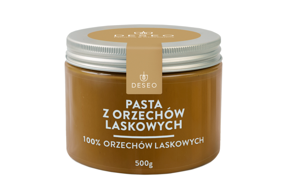 pasta z orzechów laskowych 100% 500g DESEO