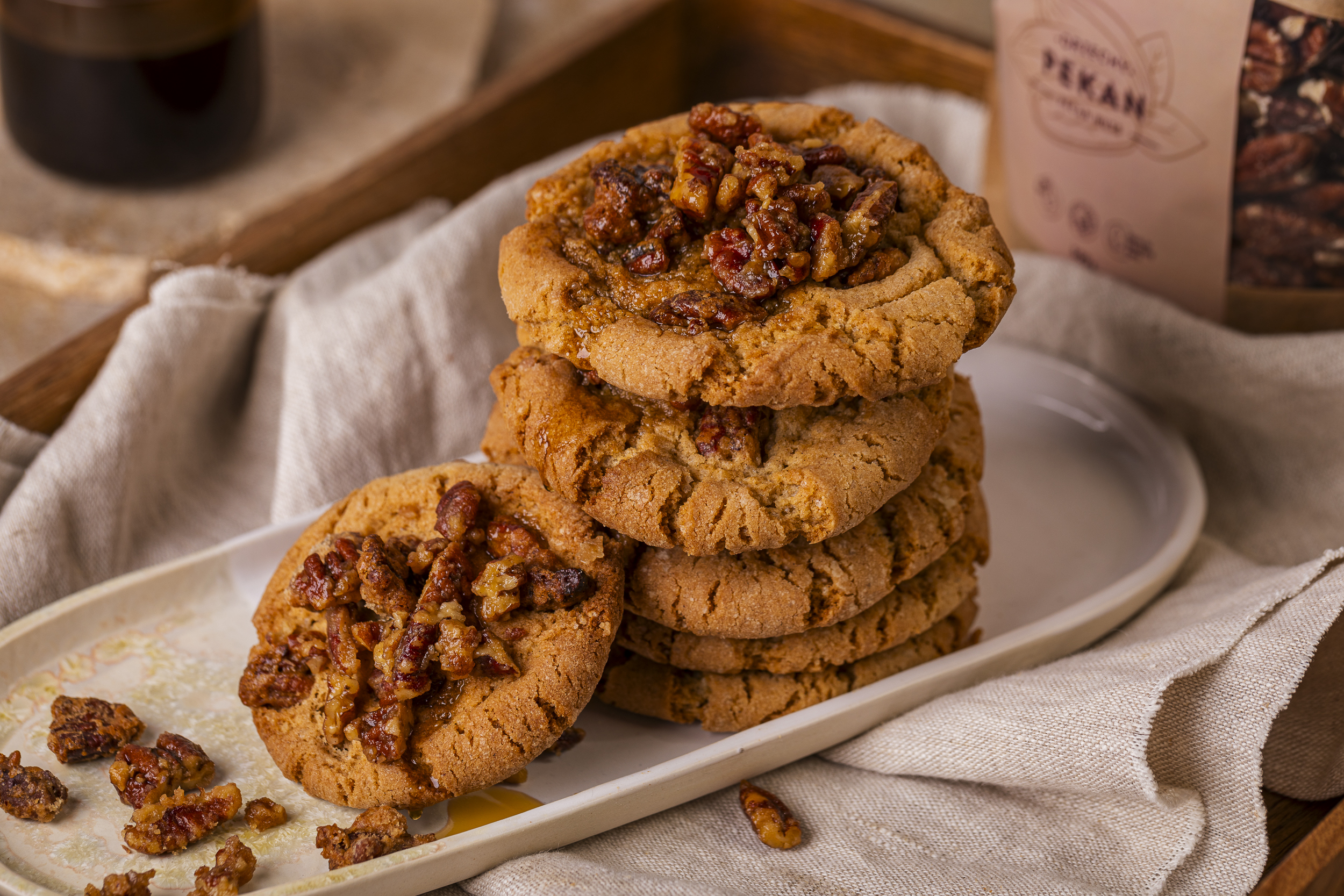 Korzenne cookies z orzechami pekan