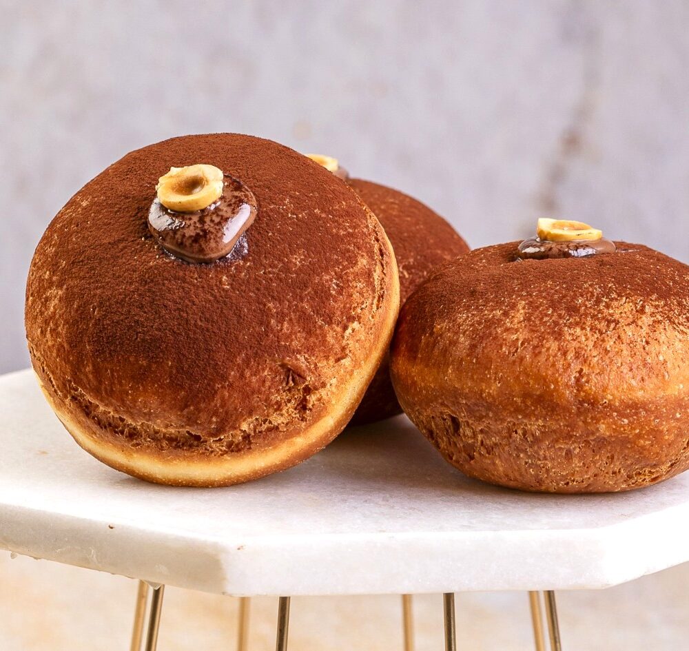 Zestaw 4 x Pączek Czekolada & Orzech Laskowy