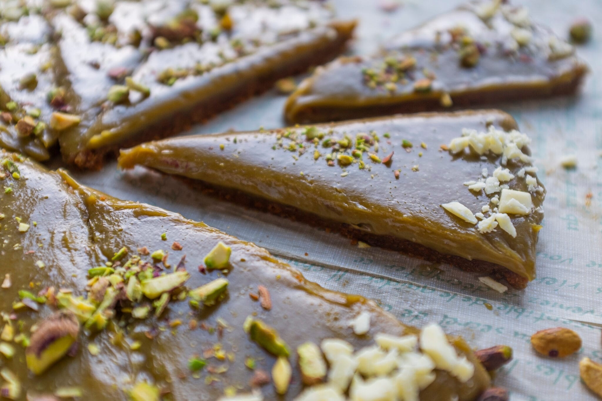 Pistacjowa tarta krówka